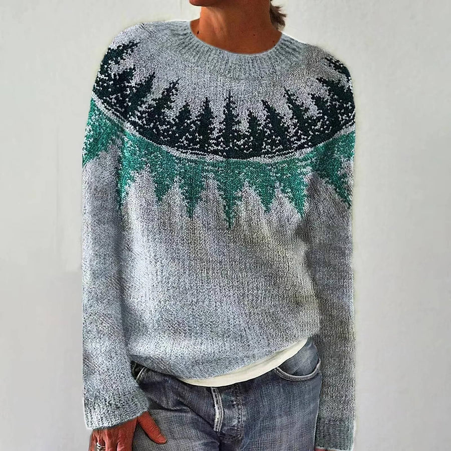 Ellie Retro Scandinavian Knitted Sweater - Nora & Rose Maine