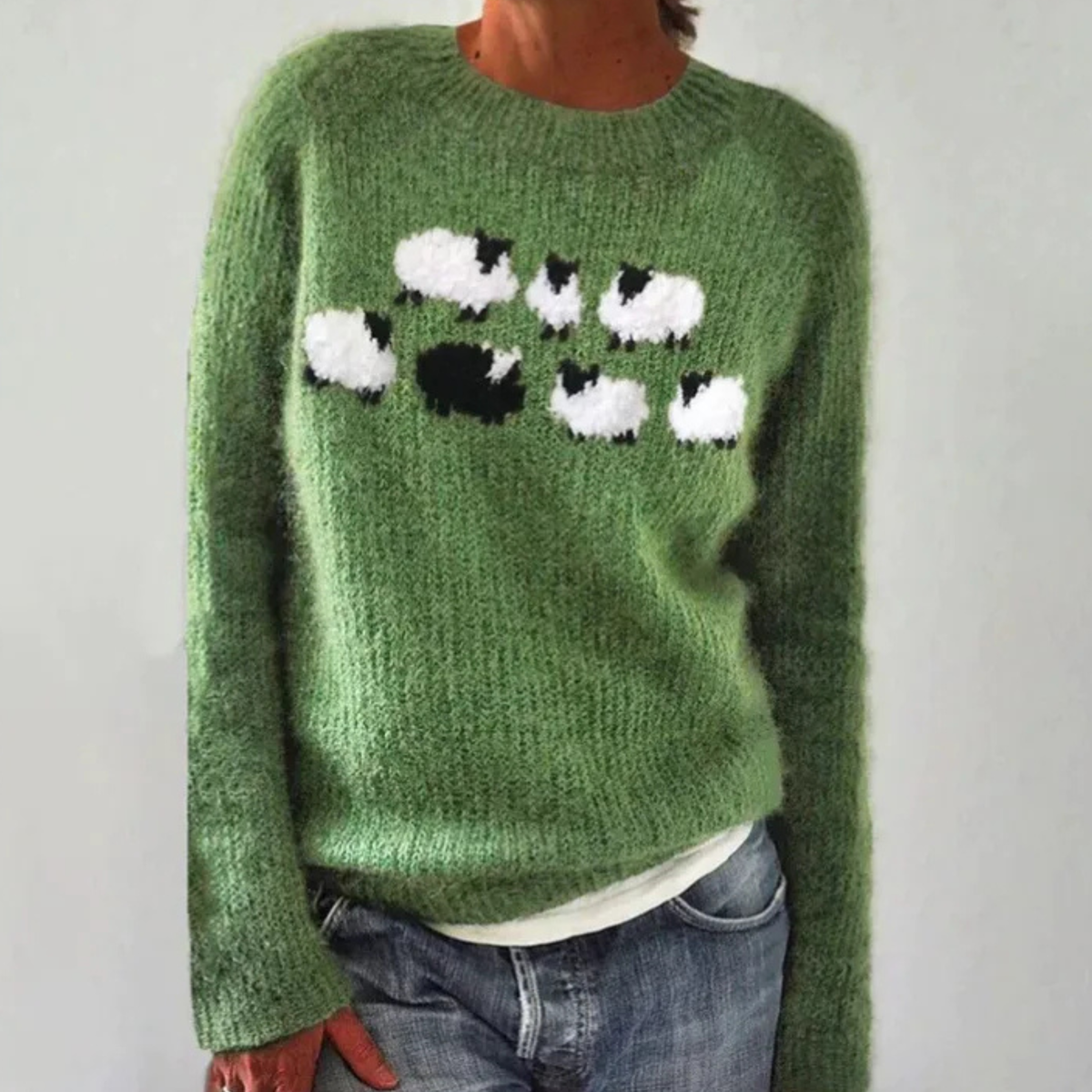 Stella Retro Scandinavian Knitted Sweater - Nora & Rose Maine