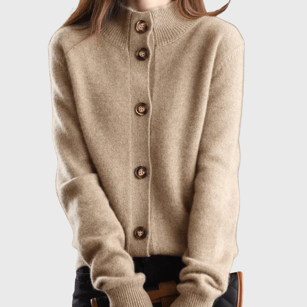 Bernadette | Collared Button Knit Cardigan