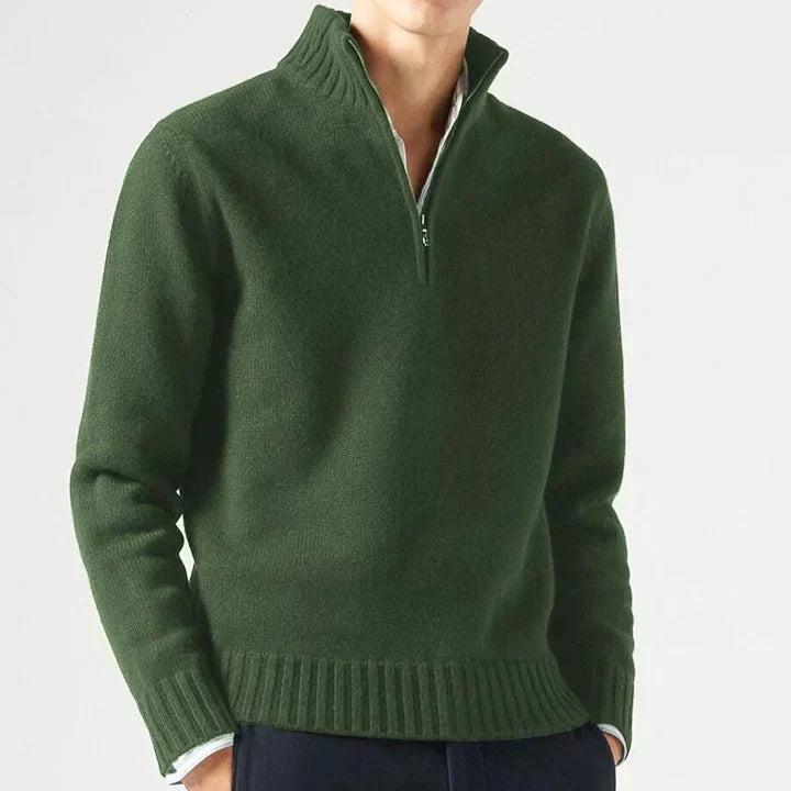 Lucio | Elegant Half Zip Sweater