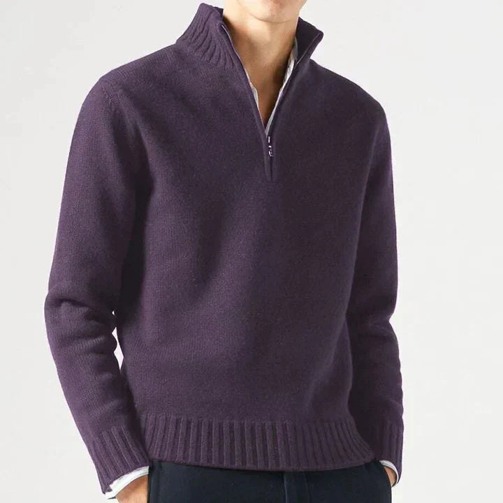Lucio | Elegant Half Zip Sweater