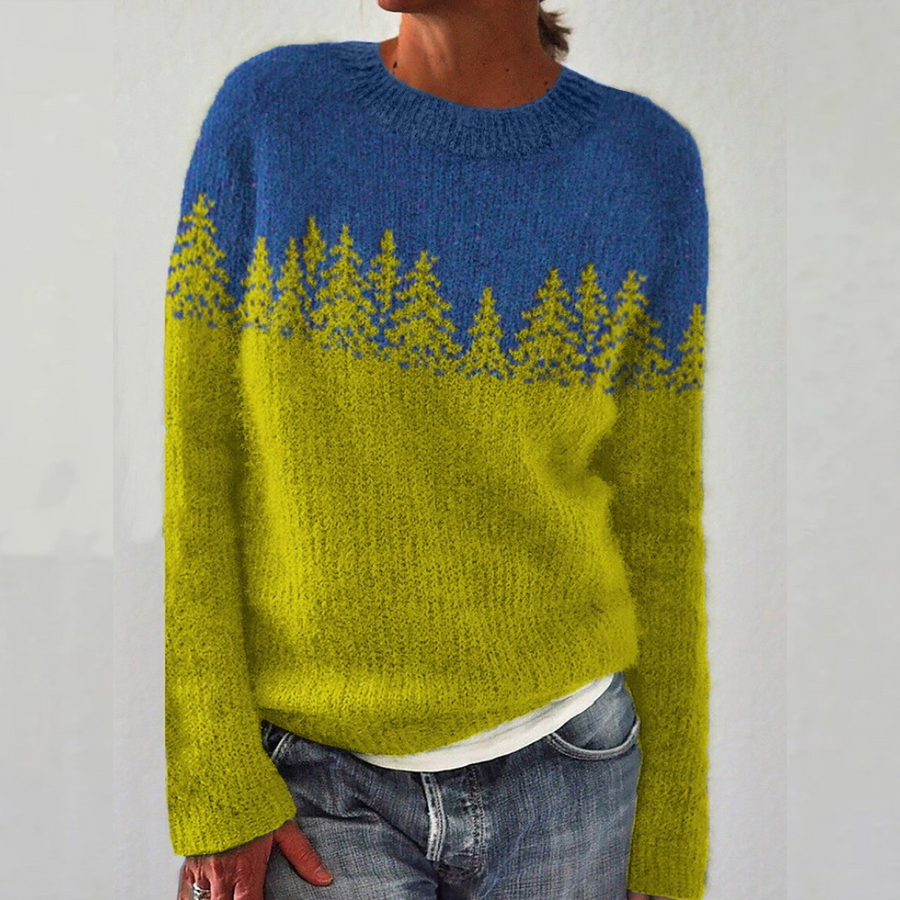 Maria Retro Scandinavian Knitted Sweater - Nora & Rose Maine