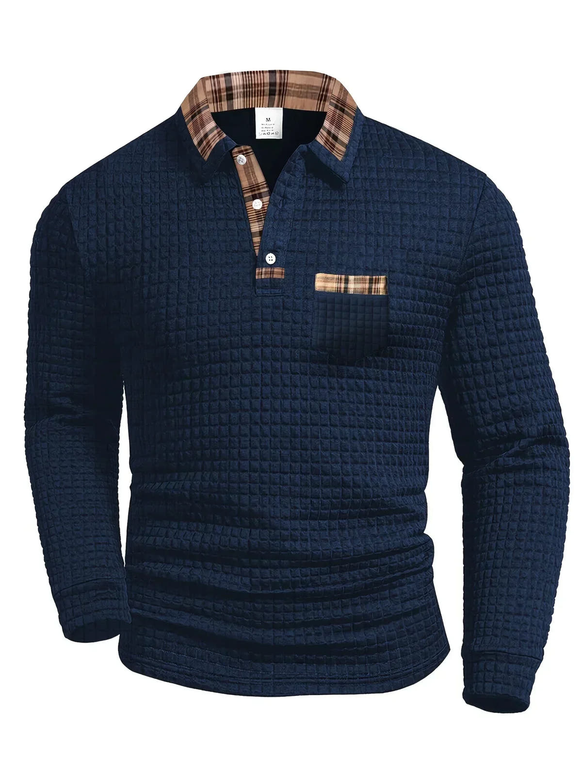 Stan | Long Sleeve Textured Polo