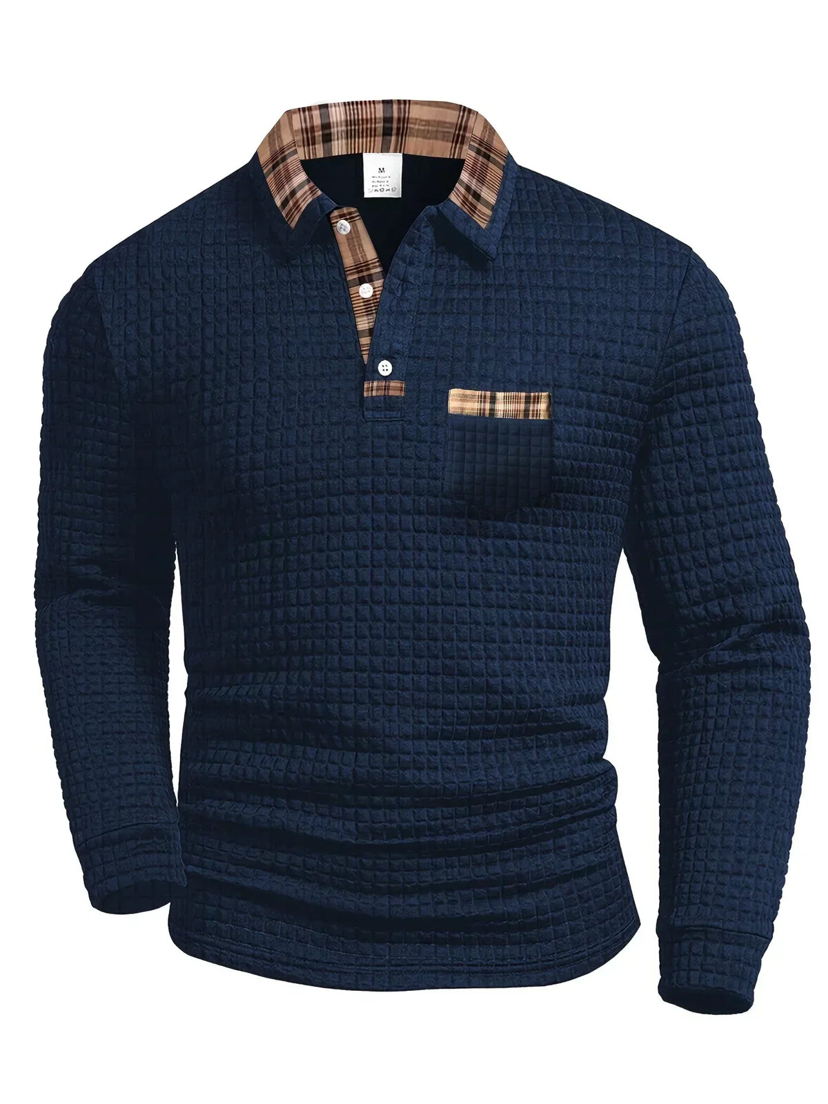 Stan | Long Sleeve Textured Polo