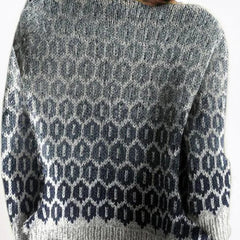 Sanya Retro Scandinavian Knitted Sweater - Nora & Rose Maine, view 2