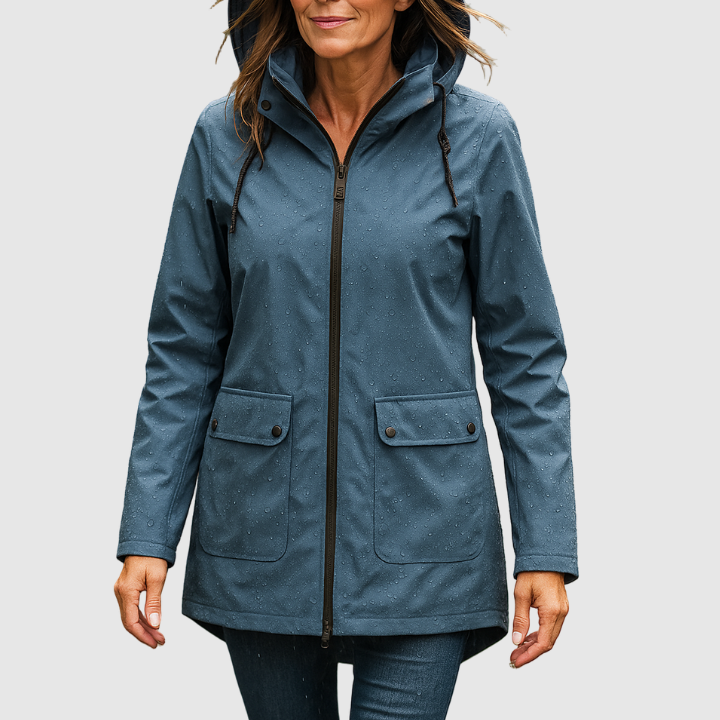 Lyla | Water-Resistant Hooded Rain Coat