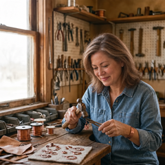 Nora & Rose copper workshop