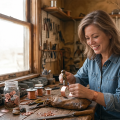 Nora & Rose copper workshop