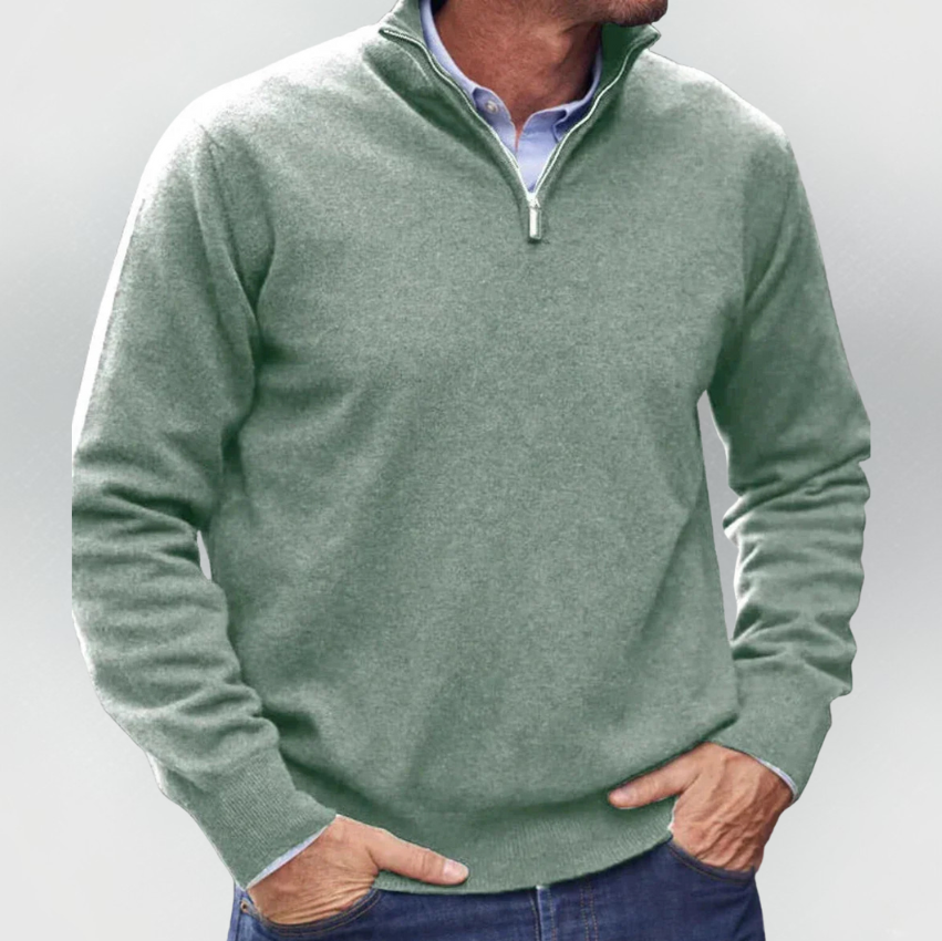 Mike | Essential Quarter-Zip Sweater