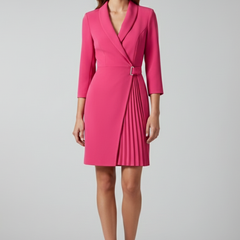 Women’s Blazer Dress with Notched Collar and Straight Hem - Nora & Rose Maine, view 2