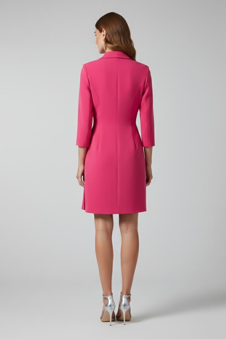 Women’s Blazer Dress with Notched Collar and Straight Hem - Nora & Rose Maine, view 4