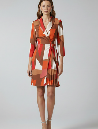 Women’s Blazer Dress with Notched Collar and Straight Hem - Nora & Rose Maine, view 10