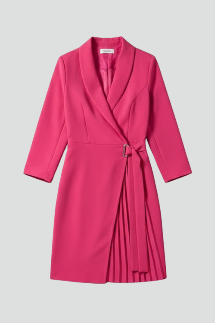 Women’s Blazer Dress with Notched Collar and Straight Hem - Nora & Rose Maine