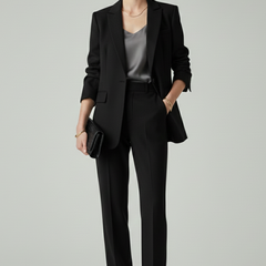 Women’s Blazer Set with Defined Shape and Straight-Leg Trousers - Nora & Rose Maine, view 6