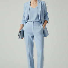 Women’s Blazer Set with Defined Shape and Straight-Leg Trousers - Nora & Rose Maine, view 8
