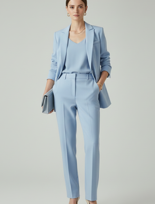 Women’s Blazer Set with Defined Shape and Straight-Leg Trousers - Nora & Rose Maine, view 8