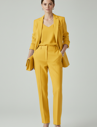 Women’s Blazer Set with Defined Shape and Straight-Leg Trousers - Nora & Rose Maine, view 9