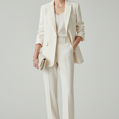 Women’s Blazer Set with Defined Shape and Straight-Leg Trousers - Nora & Rose Maine, view 2