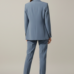 Women’s Blazer and Trousers Set with Notched Lapel and Straight Legs - Nora & Rose Maine, view 5
