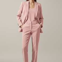 Women’s Blazer and Trousers Set with Notched Lapel and Straight Legs - Nora & Rose Maine, view 11