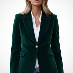 Women’s Blazer with Lapels and Single Button - Nora & Rose Maine, view 6