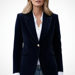 Women’s Blazer with Lapels and Single Button - Nora & Rose Maine, view 7