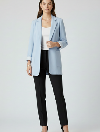 Women’s Blazer with Open Front and Structured Lapel - Nora & Rose Maine, view 6