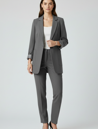 Women’s Blazer with Open Front and Structured Lapel - Nora & Rose Maine, view 7