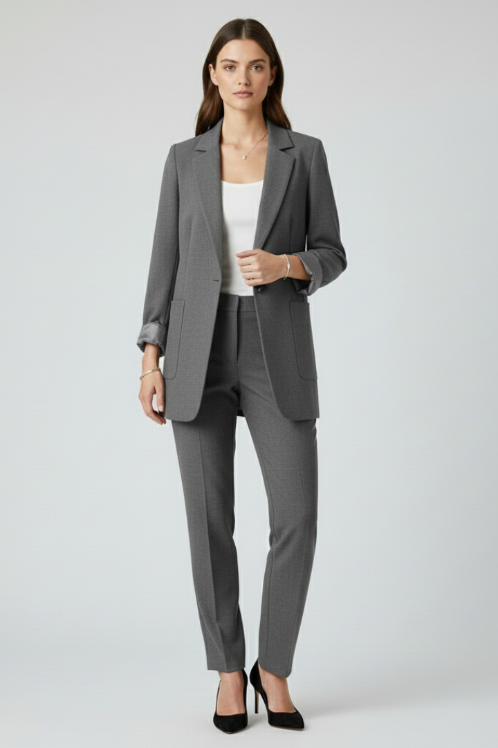 Women’s Blazer with Open Front and Structured Lapel - Nora & Rose Maine, view 7