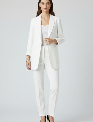 Women’s Blazer with Open Front and Structured Lapel - Nora & Rose Maine, view 10
