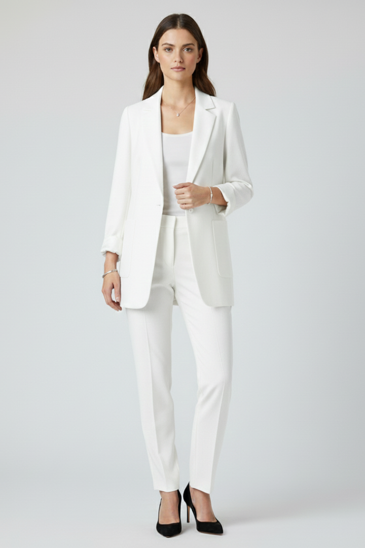Women’s Blazer with Open Front and Structured Lapel - Nora & Rose Maine, view 10