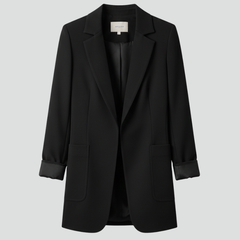 Women’s Blazer with Open Front and Structured Lapel - Nora & Rose Maine