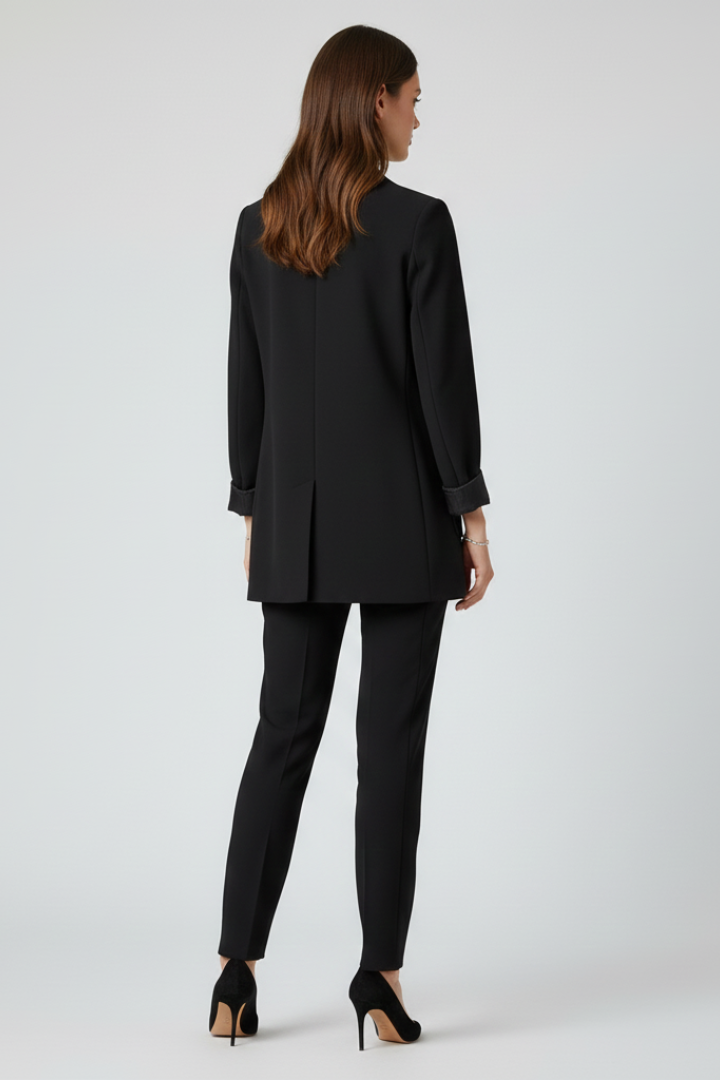 Women’s Blazer with Open Front and Structured Lapel - Nora & Rose Maine, view 5