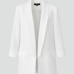 Women’s Blazer with Wrap Collar and Fitted Shape - Nora & Rose Maine