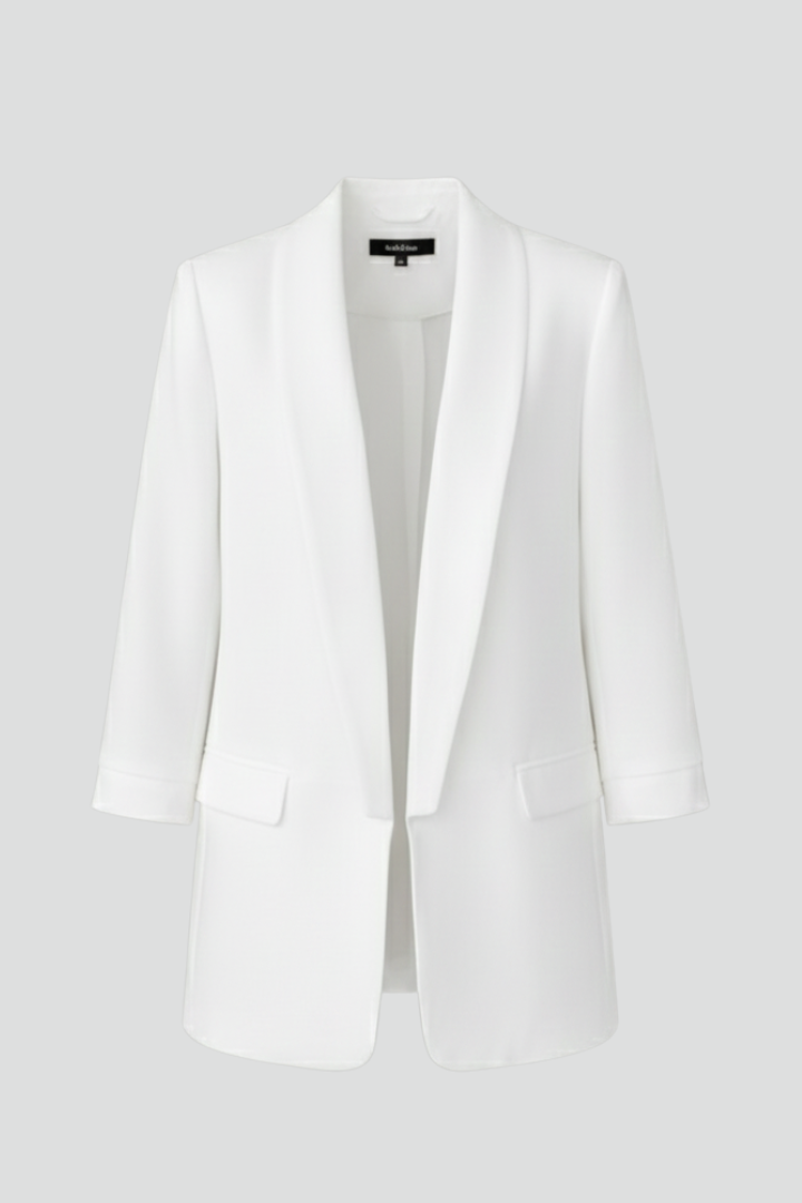 Women’s Blazer with Wrap Collar and Fitted Shape - Nora & Rose Maine