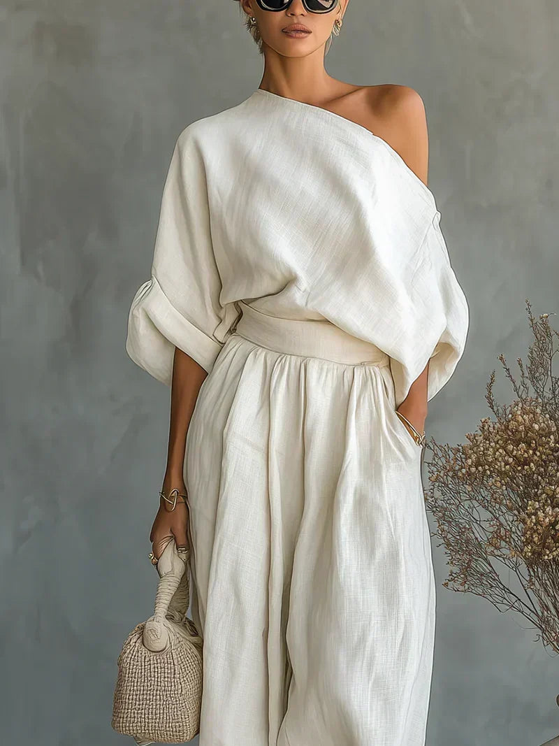 Mila 2-Piece Set with Off-the-Shoulder Design - Nora & Rose Maine, view 2