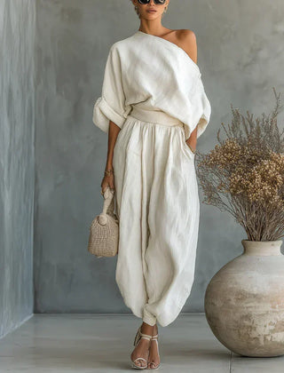 Mila 2-Piece Set with Off-the-Shoulder Design - Nora & Rose Maine