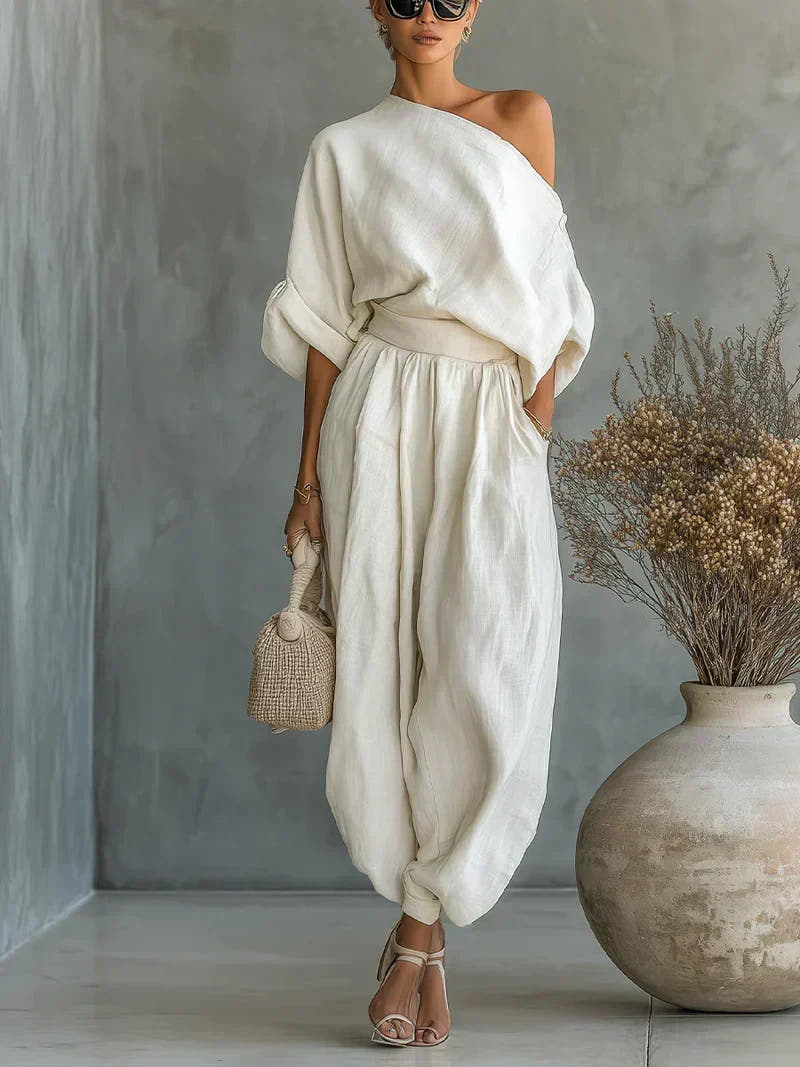 Mila 2-Piece Set with Off-the-Shoulder Design - Nora & Rose Maine