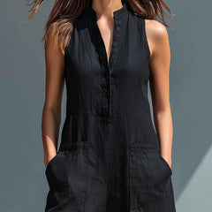 Lotte Minimalist Sleeveless Jumpsuit - Nora & Rose Maine, view 3