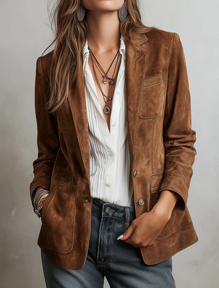 Brown Suede