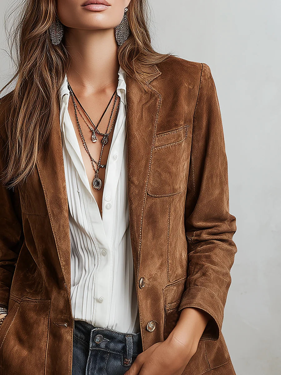 Brown Suede