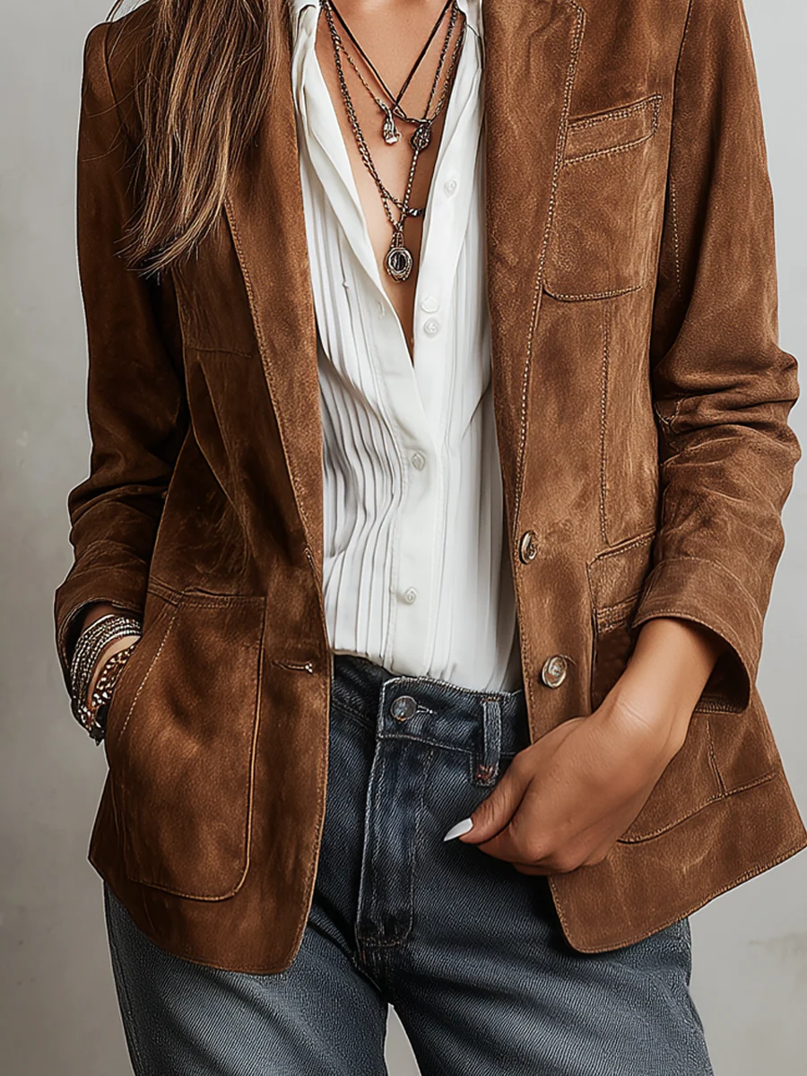 Brown Suede