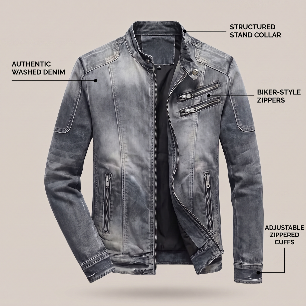 Alessio | Retro Denim Jacket