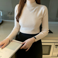 Zayenna Slim Fit Half Turtleneck Knit Top - Nora & Rose Maine, view 3