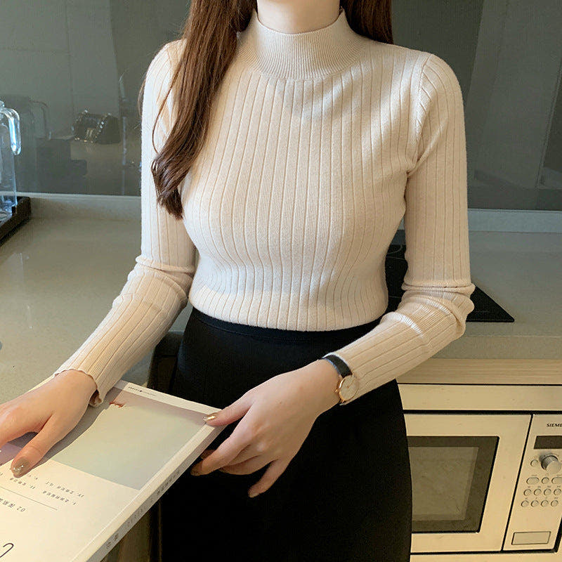 Zayenna Slim Fit Half Turtleneck Knit Top - Nora & Rose Maine, view 3