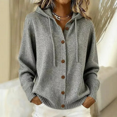 Goldie Hooded Button Cardigan - Nora & Rose Maine, view 3