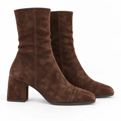 Beth block heel boots - side view