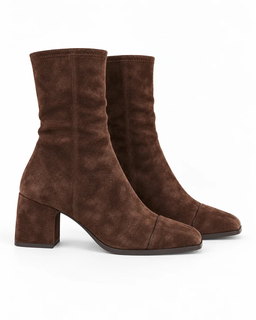 Beth block heel boots - side view