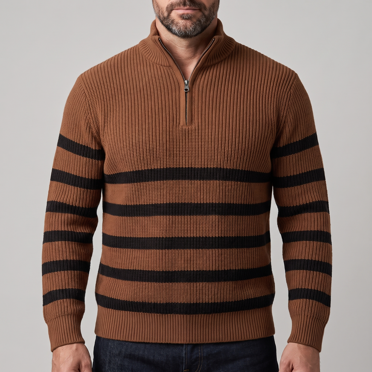 Blackwell | Stripe Zip Sweater