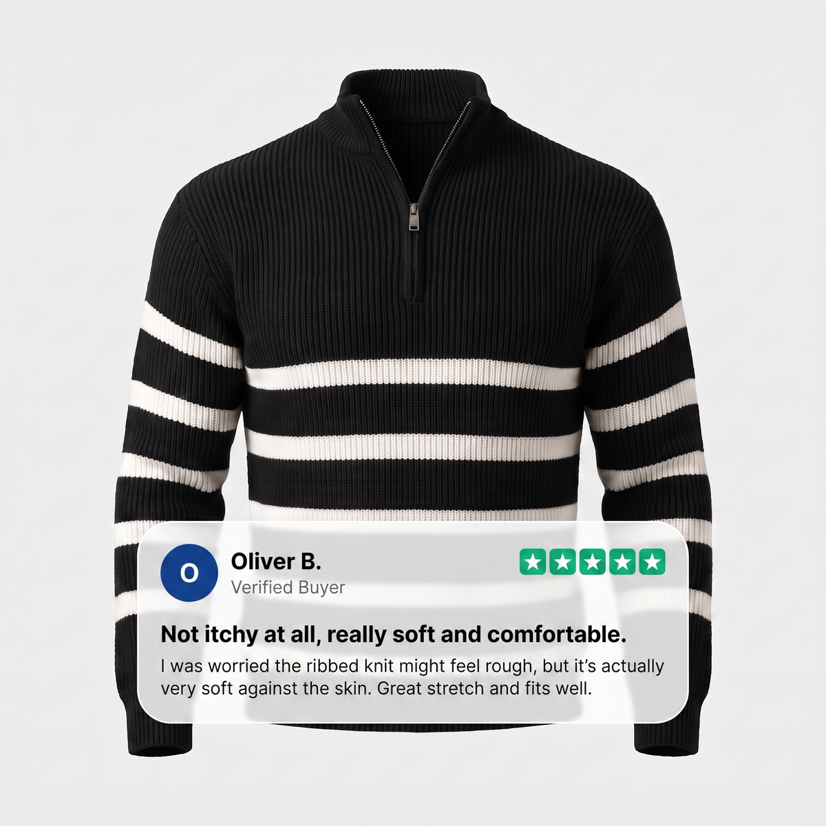 Blackwell | Stripe Zip Sweater